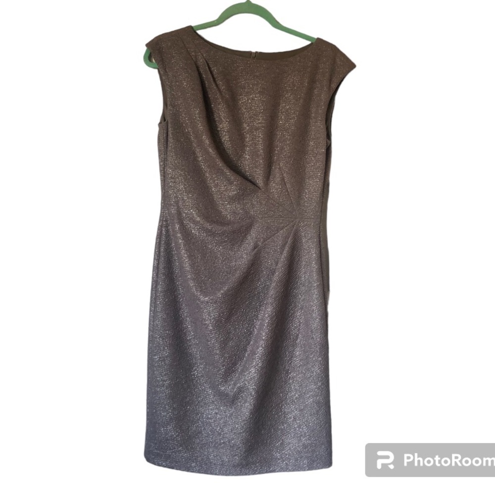Black Saks Fifth Avenue Gray Shimmer Dress
